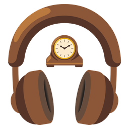Headphone and Mantelpiece clock