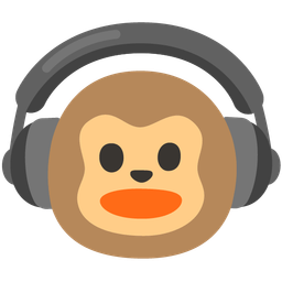 Headphone and Monkey face