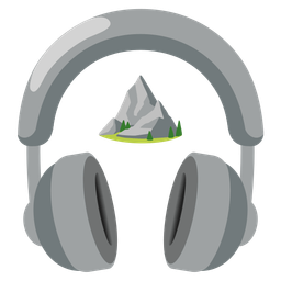 Headphone and Mountain