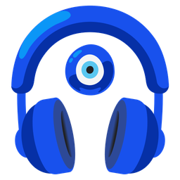 Headphone and Nazar amulet