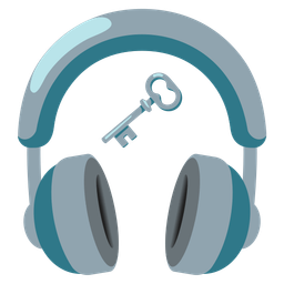 Headphone and Old key