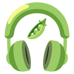Headphone and Pea pod