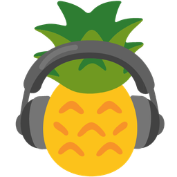 Headphone and Pineapple