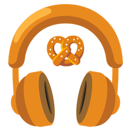 Headphone and Pretzel