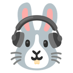 Headphone and Rabbit face