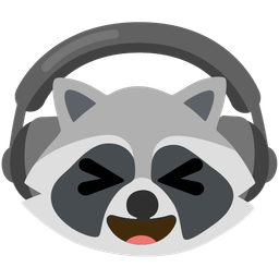 Headphone and Raccoon