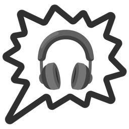 Headphone and Right anger bubble