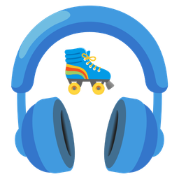 Headphone and Roller skate