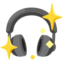 Headphone and Sparkling heart