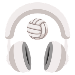 Headphone and Volleyball