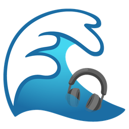 Headphone and Water wave