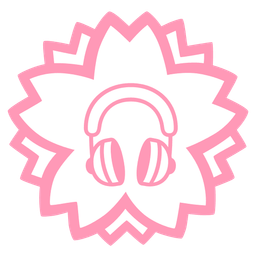 Headphone and White flower