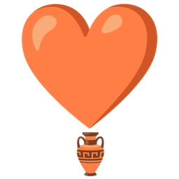 heart exclamation and amphora
