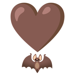 heart exclamation and bat
