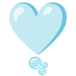 heart exclamation and bubbles