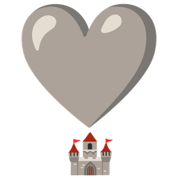 heart exclamation and castle