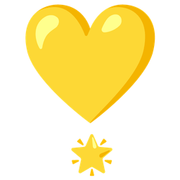 heart exclamation and glowing star