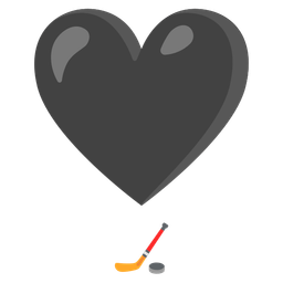 heart exclamation and ice hockey