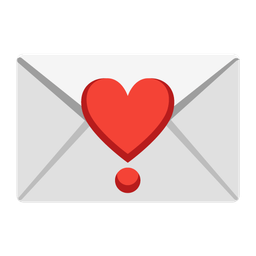 Heart exclamation and Love letter