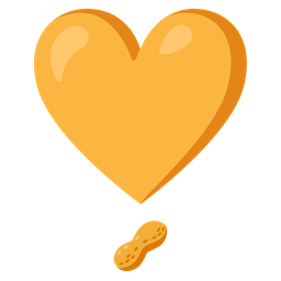 heart exclamation and peanuts