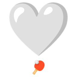 heart exclamation and ping pong