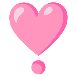 Heart exclamation and Pink heart