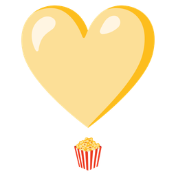 Heart exclamation and Popcorn