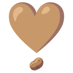 heart exclamation and potato