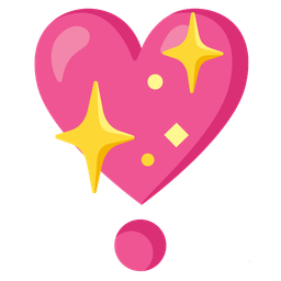 Heart exclamation and Sparkling heart