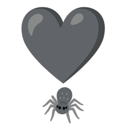 Heart exclamation and Spider