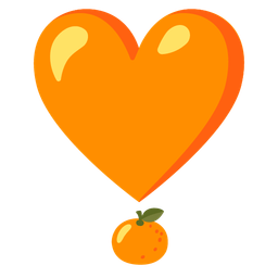 Heart exclamation and Tangerine