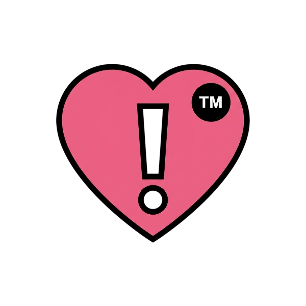 Heart exclamation and Trade mark