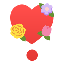 Heart exclamation and Tulip