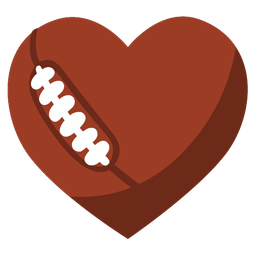 heart suit and american football