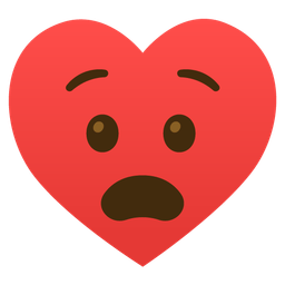 heart suit and anguished face
