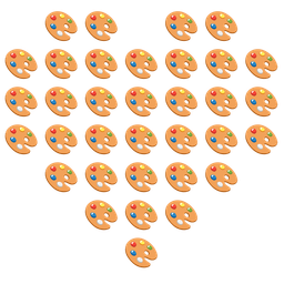 heart suit and artist palette