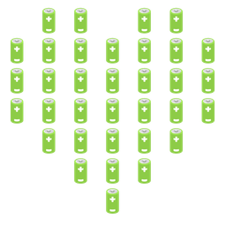 heart suit and battery