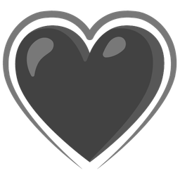 heart suit and black heart