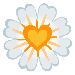 heart suit and blossom