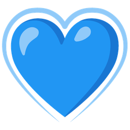 heart suit and blue heart