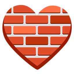 heart suit and brick