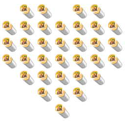 heart suit and burrito