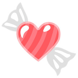 heart suit and candy