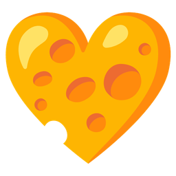 heart suit and cheese wedge