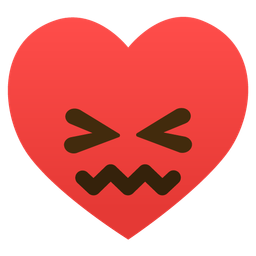 heart suit and confounded face