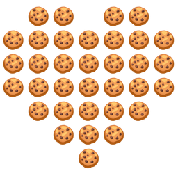 heart suit and cookie