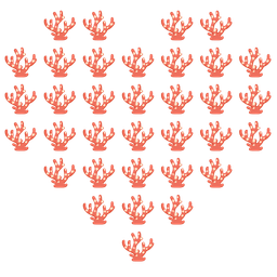 heart suit and coral