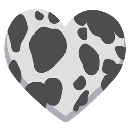 heart suit and cow face