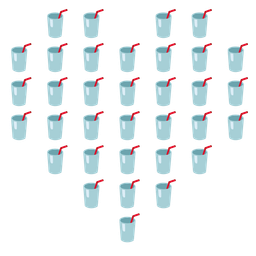 heart suit and cup with straw