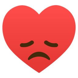 heart suit and disappointed face